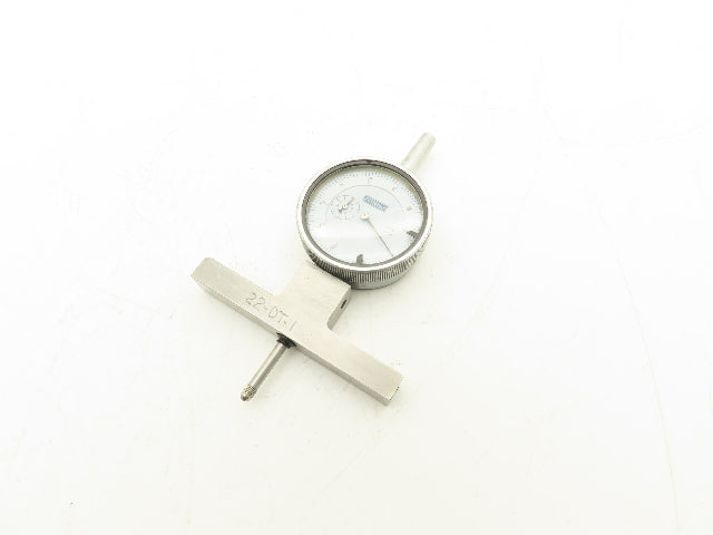 Fowler 52-125-006-1 X-Depth Dial Depth Gage 0-22" Range 6 Rods  -Missing 2 Tips