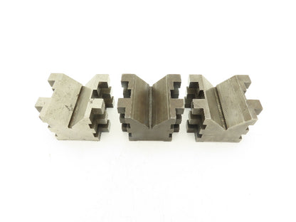 750-2 Precision Steel V Block Machinist Tool 2-3/4 X 1-15/16 X 2-1/2" Lot Of 3