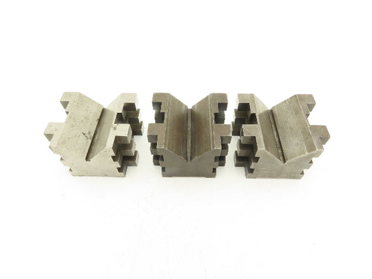 750-2 Precision Steel V Block Machinist Tool 2-3/4 X 1-15/16 X 2-1/2" Lot Of 3