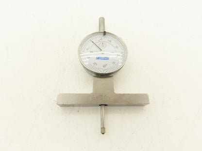 Fowler 52-125-006-1 X-Depth Dial Depth Gage 0-22" Range 6 Rods  -Missing 1 Tip