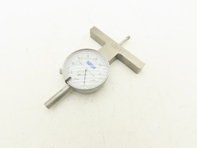 Fowler 52-125-006-1 X-Depth Dial Depth Gage 0-22" Range 6 Rods  -Missing 1 Tip