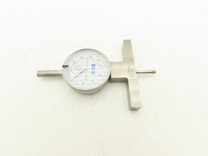 Fowler 52-125-006-1 X-Depth Dial Depth Gage 0-22" Range 6 Rods  -Missing 1 Tip