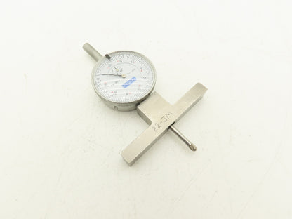 Fowler 52-125-006-1 X-Depth Dial Depth Gage 0-22" Range 6 Rods  -Missing 1 Tip