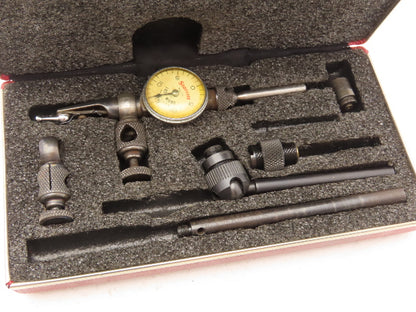 Starrett 711 Last Word Dial Test Gage Indicator Kit .001" 0-15-0 Dial  *Read*