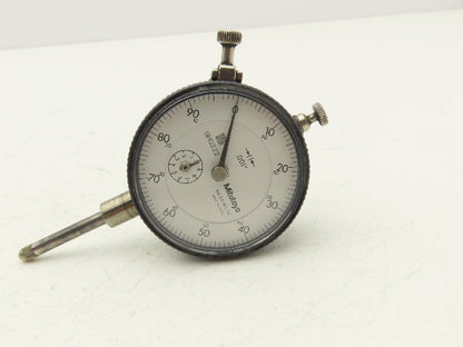 Mitutoyo 2416S-10 Dial Drop Indicator 0-100 Dial 0-1" Range .001" Flat Back