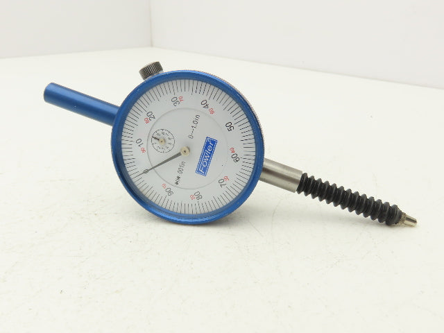 Fowler 52-520-460-0 Dial Drop Indicator 0-100 Dial 0-1" Range .001" Lug Mount
