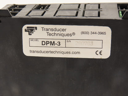 Transducer Techniques DPM-3 Digital Panel Mount Load Cell System 5 Digit Meter