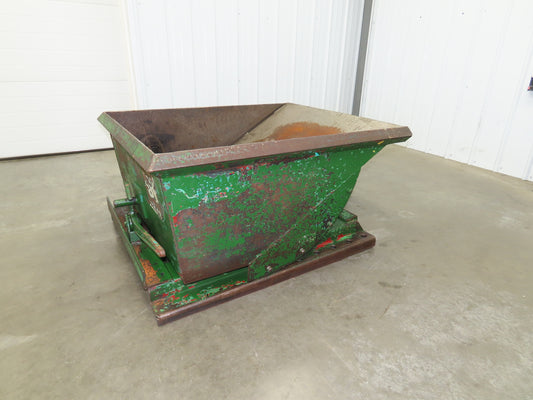 Roura Self Dumping Hopper 1/3 Yard Forklift Steel Dumpster 40x48x24"