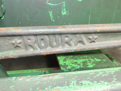 Roura Self Dumping Hopper 2 Yard Forklift Steel Dumpster 64x57x46" Damaged