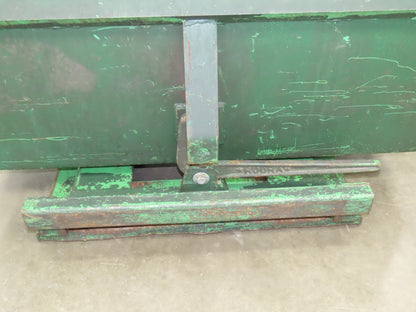 Roura Self Dumping Hopper 2 Yard Forklift Steel Dumpster 64x57x46" Damaged