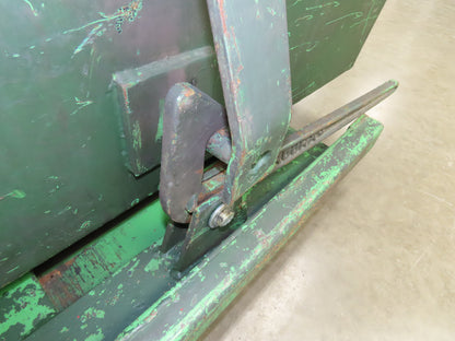 Roura Self Dumping Hopper 2 Yard Forklift Steel Dumpster 64x57x46" Damaged