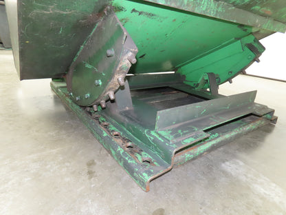 Roura Self Dumping Hopper 2 Yard Forklift Steel Dumpster 64x57x46" Damaged
