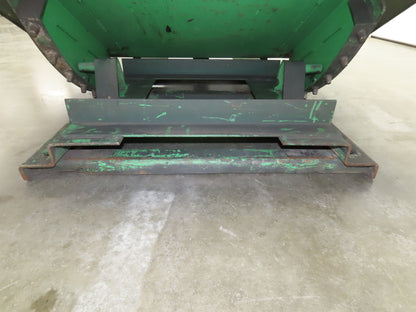 Roura Self Dumping Hopper 2 Yard Forklift Steel Dumpster 64x57x46" Damaged