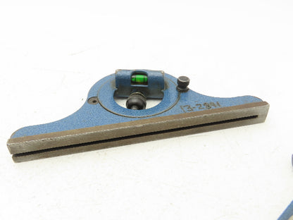 Fowler 52-370-012-0 Combination Square Set Level & Protractor 12" Blade Ruler