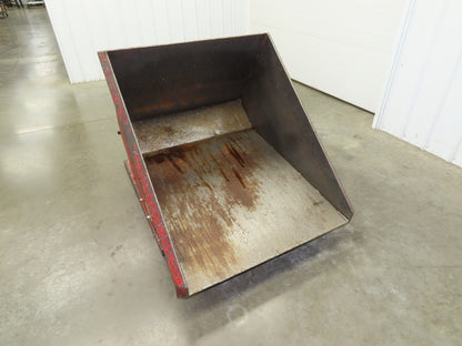 Roura Self Dumping Hopper 1/2 Yard Forklift Steel Dumpster 50x38x32"