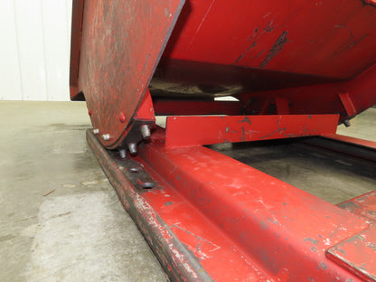 Roura Self Dumping Hopper 1/2 Yard Forklift Steel Dumpster 50x38x32"