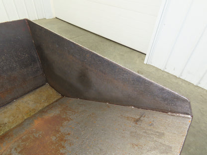 Roura Self Dumping Hopper 1/2 Yard Forklift Steel Dumpster 50x38x32"