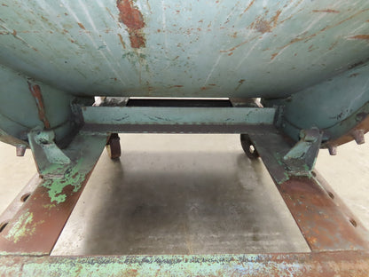 Self Dumping Hopper 1/2 Yd Capacity Heavy Duty Steel Casters 52x38x41"