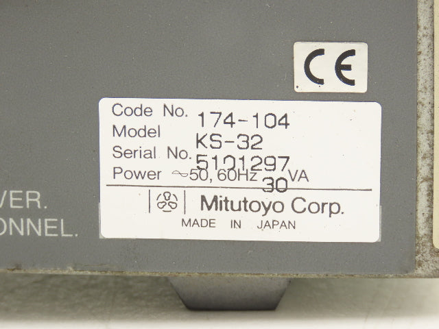 Mitutoyo KS-32 Digital Counter 2-Axis Display for Profile Projector 174-104