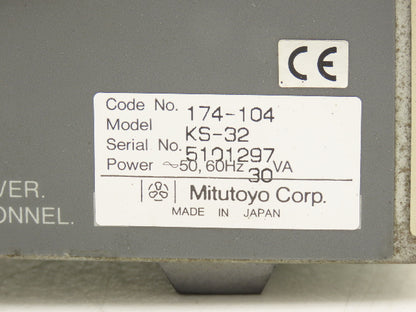 Mitutoyo KS-32 Digital Counter 2-Axis Display for Profile Projector 174-104