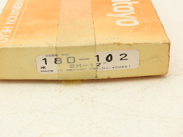Mitutoyo 180-102 Precision Combination Square Head Only No Blade Ruler