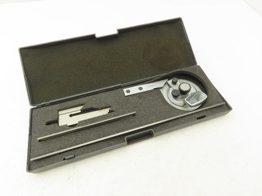 Fowler 52-440-612-0 Bevel Dial Protractor Precision Angle Gauge 6" & 12" Blades