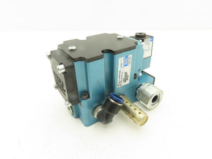 MAC 6511B-111-PM-591DA Pneumatic Solenoid Valve W/Base 150PSI 24VDC PME-591DABE