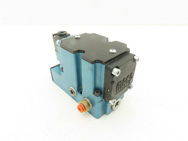 MAC 6511B-111-PM-591DA Pneumatic Solenoid Valve W/Base 150PSI 24VDC PME-591DABE