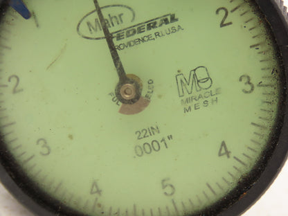 Mahr Federal 2015781 22IN MarCator Dial Drop Indicator 0-5-0  .025"Span .0001"