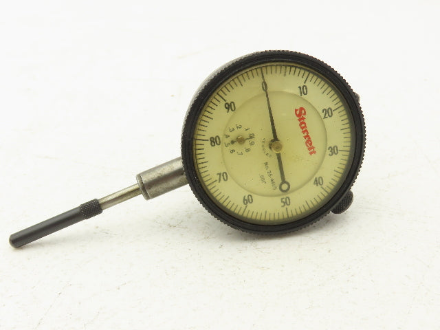 Starrett 25-441/5 Dial Gage Indicator 0-100 Cont .500" Range .001" Grad