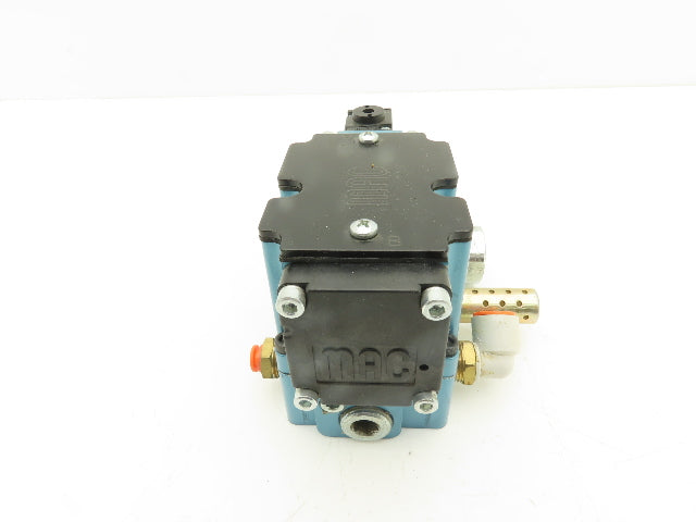 MAC 6511B-111-PM-591DA Pneumatic Solenoid Valve W/Base 150PSI 24VDC PME-591DABE