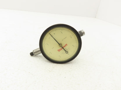 Starrett 25-118 Dial Indicator Gage 0-.020" Range .0001" 0-4-0 Dial Jeweled