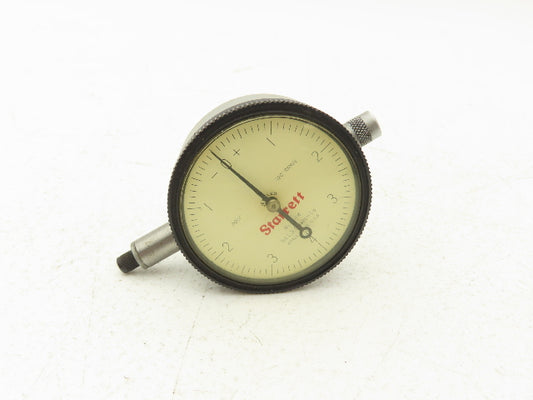 Starrett 25-118 Dial Indicator Gage 0-.020" Range .0001" 0-4-0 Dial Jeweled