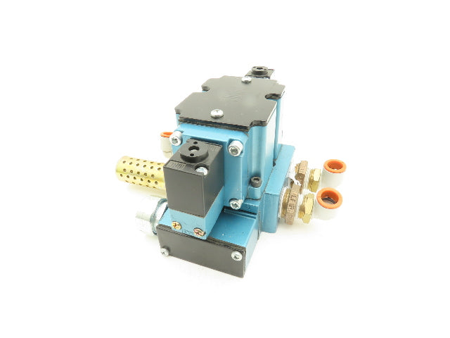 MAC 6531B-311-PM-591DA Pneumatic Solenoid Valve W/Base 150PSI 24VDC PME-591DABE