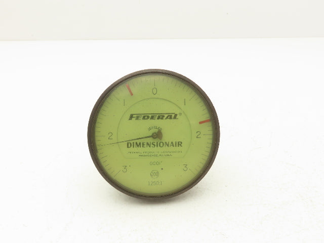 Mahr Federal D-1250 Dimensionair Air Gage 0-3" Dial Indicator 1250:1 .0001"