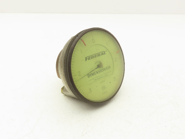 Mahr Federal D-1250 Dimensionair Air Gage 0-3" Dial Indicator 1250:1 .0001"