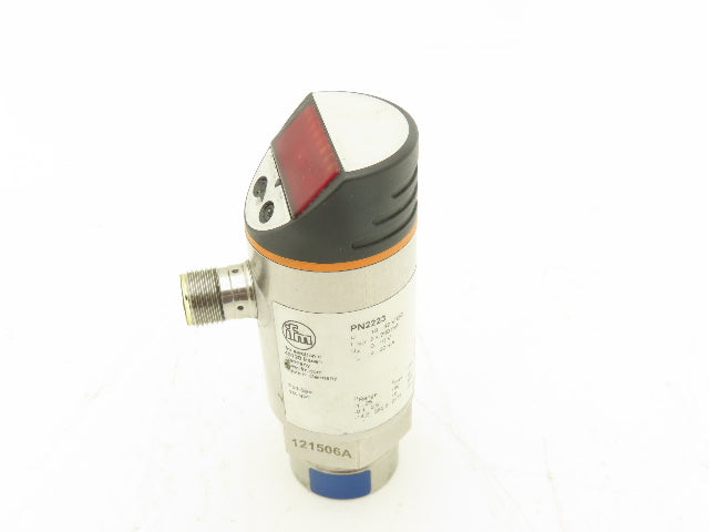 IFM PN2223 Pressure Sensor w/Display 18-32 VDC 14.5-362.5 PSI 4-Pin M12 1/4" NPT