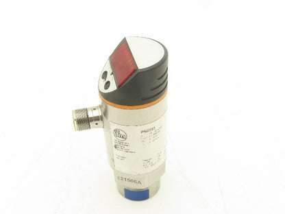 IFM PN2223 Pressure Sensor w/Display 18-32 VDC 14.5-362.5 PSI 4-Pin M12 1/4" NPT