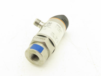 IFM PN2223 Pressure Sensor w/Display 18-32 VDC 14.5-362.5 PSI 4-Pin M12 1/4" NPT