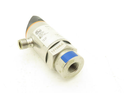 IFM PN2223 Pressure Sensor w/Display 18-32 VDC 14.5-362.5 PSI 4-Pin M12 1/4" NPT