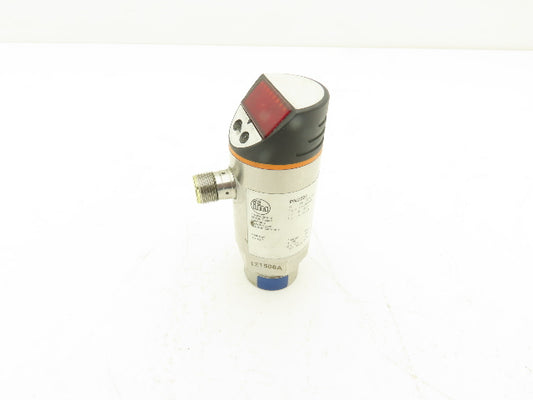 IFM PN2223 Pressure Sensor w/Display 18-32 VDC 14.5-362.5 PSI 4-Pin M12 1/4" NPT