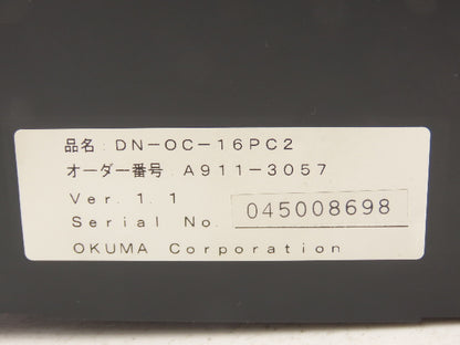 Okuma DN-OC-16PC2 PLC Output Module 2.0A A911-3057