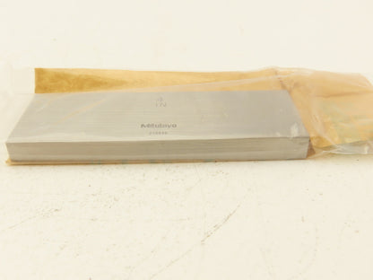 Mitutoyo 611204-551 Steel Rectangular Gage Block 4.000" Length Grade AS-2
