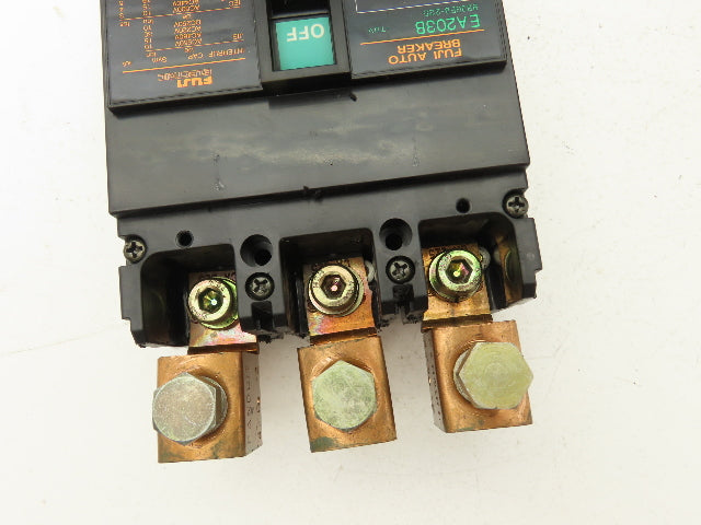 Fuji Electric EA203B Electric Circuit Breaker 225A 3 Pole Lot of 3