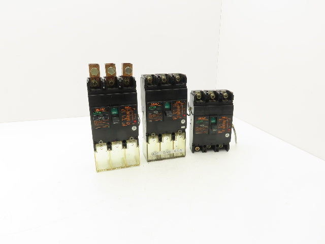Fuji Electric EA203B Electric Circuit Breaker 225A 3 Pole Lot of 3