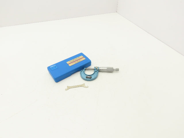 Fowler 52-244-001-1 Outside Micrometer 0-1" Range .0001" Ball Anvil Flat Spindle