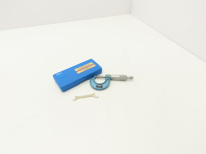 Fowler 52-244-001-1 Outside Micrometer 0-1" Range .0001" Ball Anvil Flat Spindle