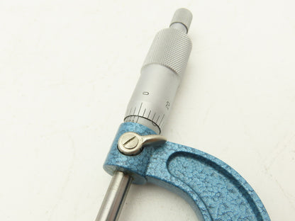 Fowler 52-244-001-1 Outside Micrometer 0-1" Range .0001" Ball Anvil Flat Spindle