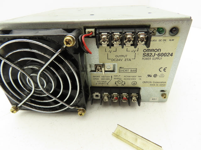 Omron S82J-60024 Okuma AC-DC Converter Power Supply In 115/230V Out 24V 27A