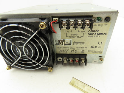 Omron S82J-60024 Okuma AC-DC Converter Power Supply In 115/230V Out 24V 27A